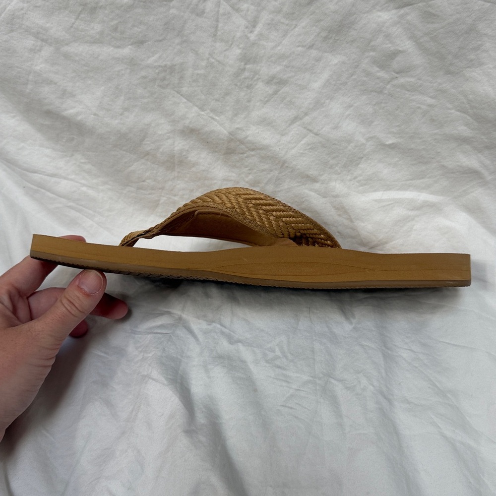 Women’s Shade & Shore Tan Braided Flip Flop “Nico” Sandals. Size 8. - Picture 16 of 16